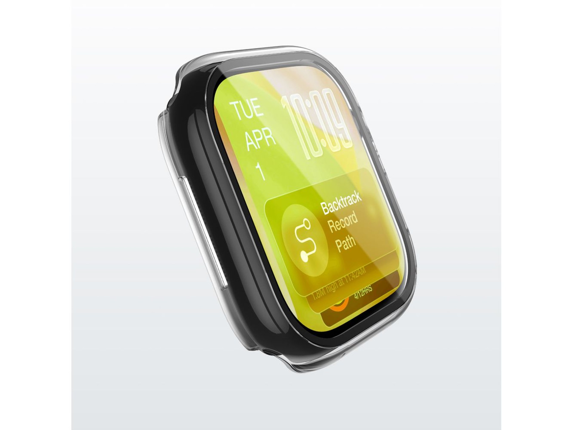 Protetor de tela de vidro AmazingThing Radix com capa para Apple Watch Series 11 46mm - Transparente