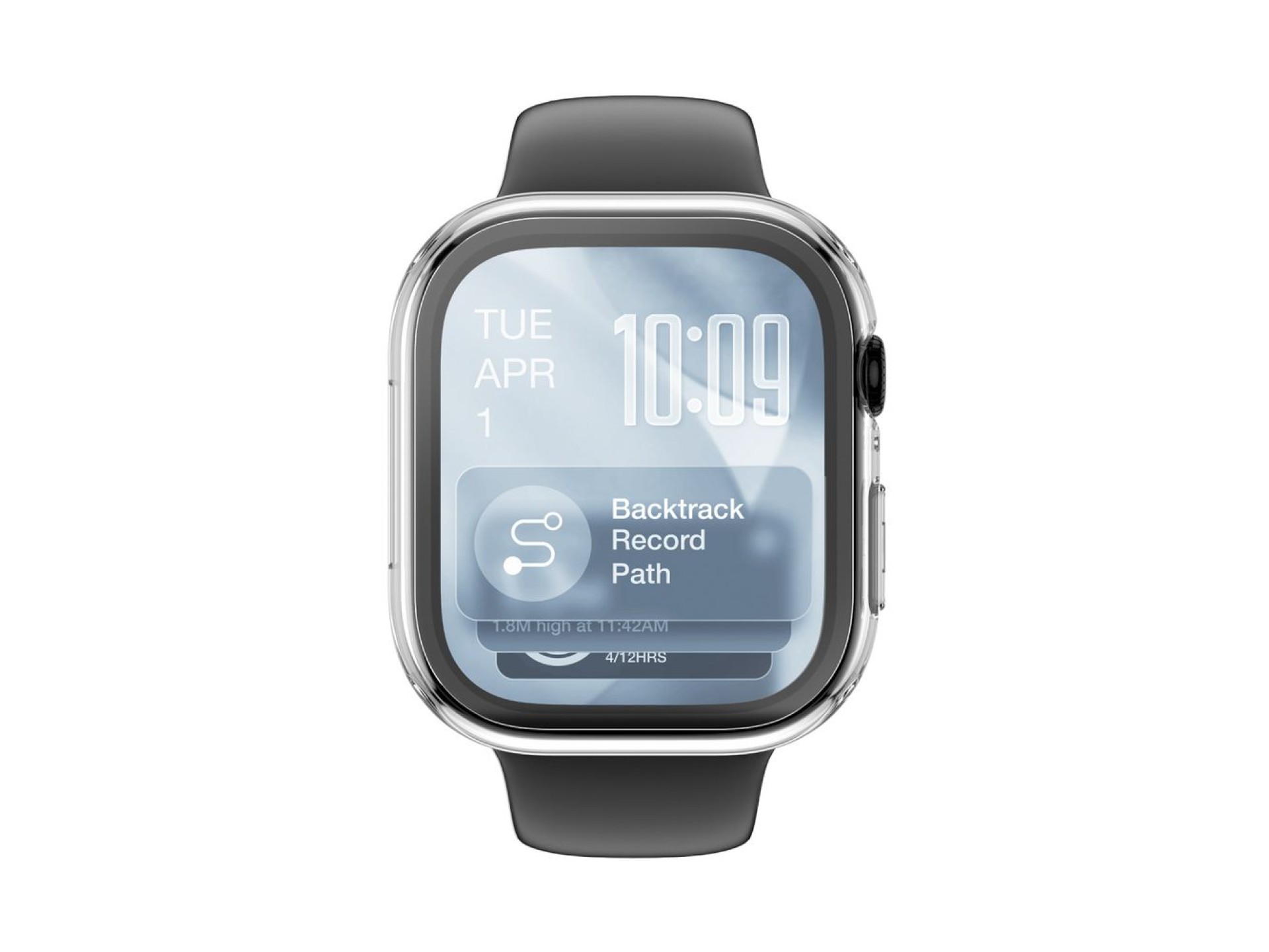 Protetor de tela de vidro AmazingThing Radix com capa para Apple Watch Series 11 46mm - Transparente