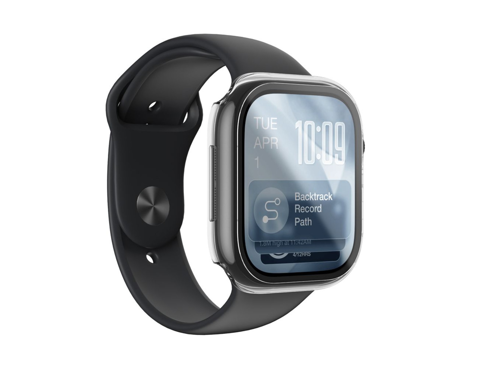 Protetor de tela de vidro AmazingThing Radix com capa para Apple Watch Series 11 46mm - Transparente