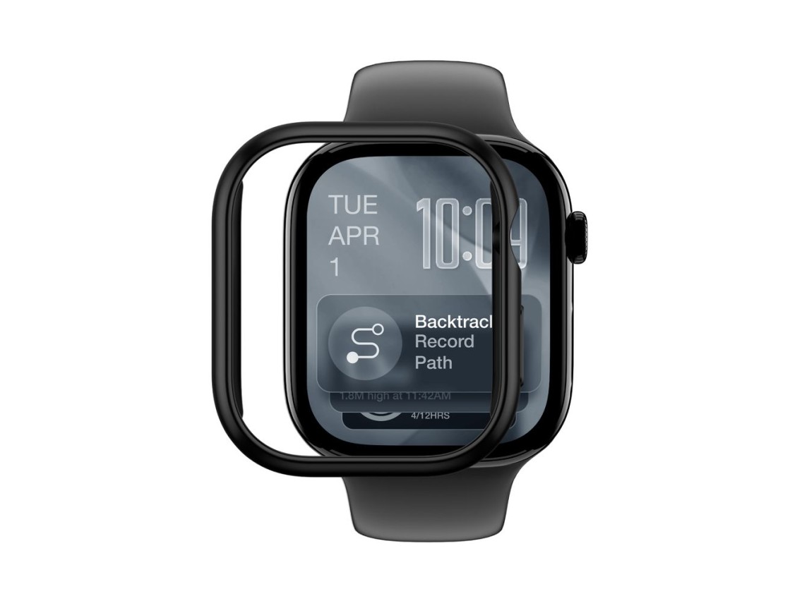 AmazingThing Minimal Protective Case for Apple Watch Series 11 42mm - Black