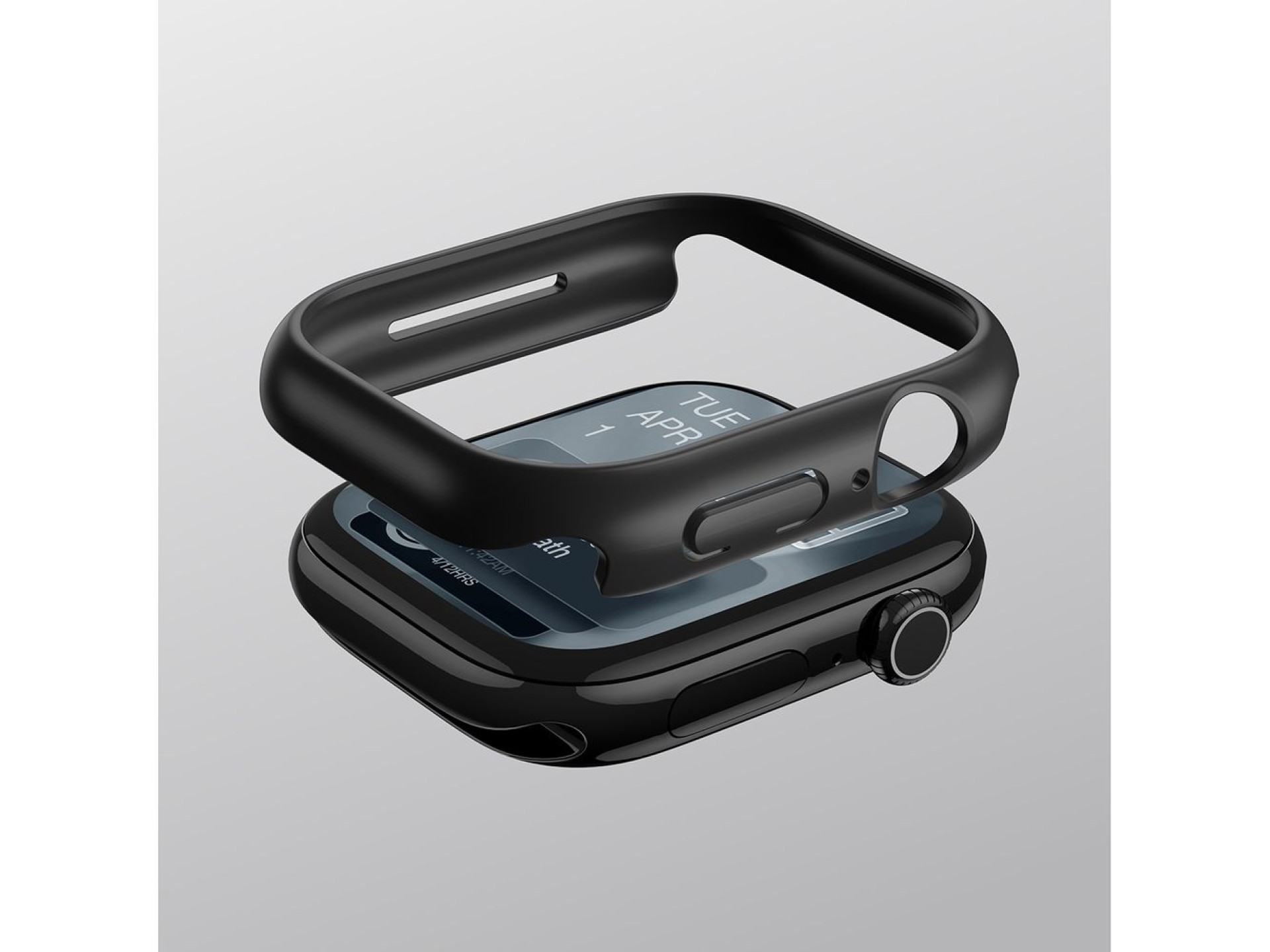 AmazingThing Minimal Protective Case for Apple Watch Series 11 42mm - Black