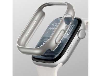 Capa protetora minimalista AmazingThing para Apple Watch Series 11 46mm - Prata Capa protetora minimalista AmazingThing para Apple Watch Series 11 46mm - Prata