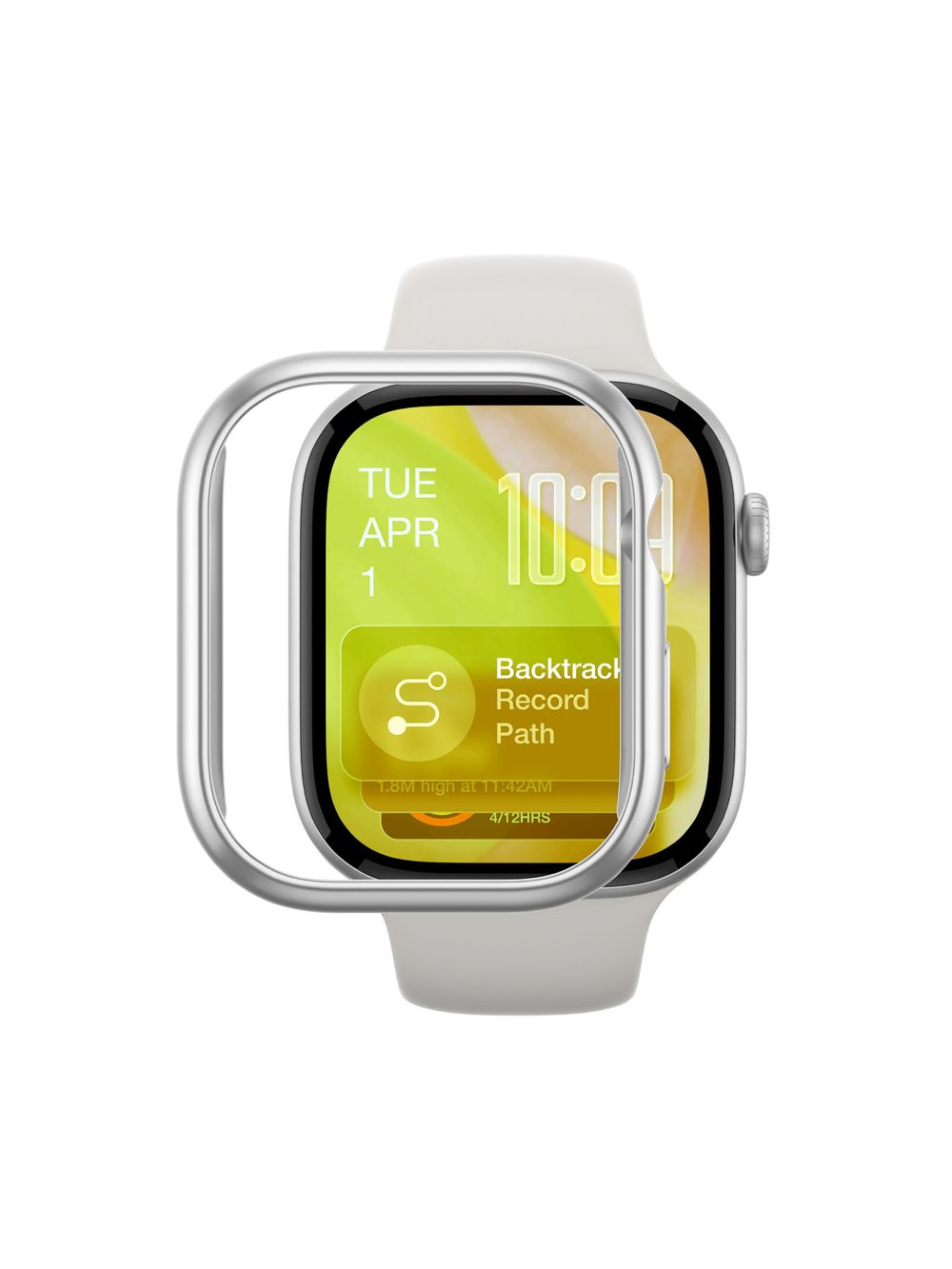 Capa protetora minimalista AmazingThing para Apple Watch Series 11 46mm - Prata