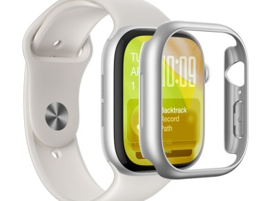 Capa protetora minimalista AmazingThing para Apple Watch Series 11 46mm - Prata Capa protetora minimalista AmazingThing para Apple Watch Series 11 46mm - Prata