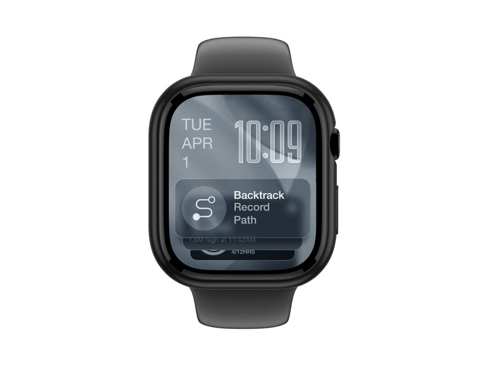 Funda protectora minimalista AmazingThing para Apple Watch Series 11 de 46 mm - Negra