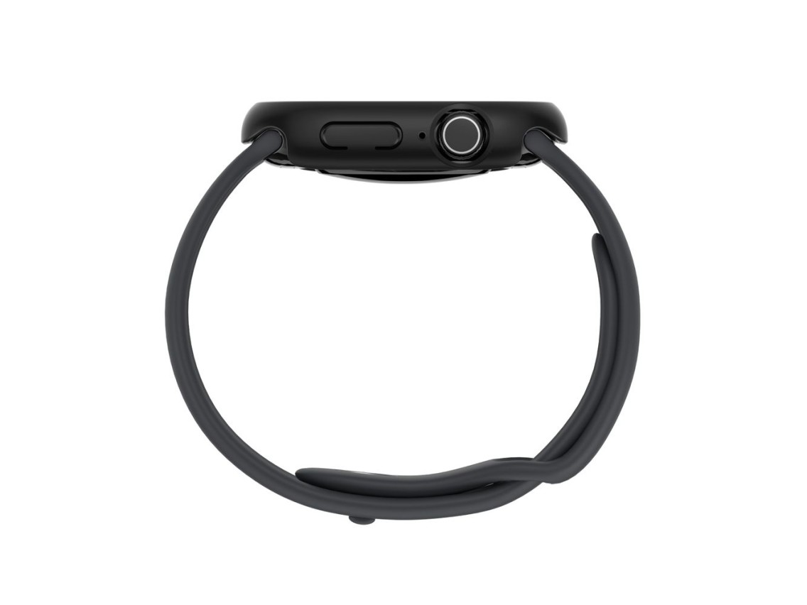 Funda protectora minimalista AmazingThing para Apple Watch Series 11 de 46 mm - Negra