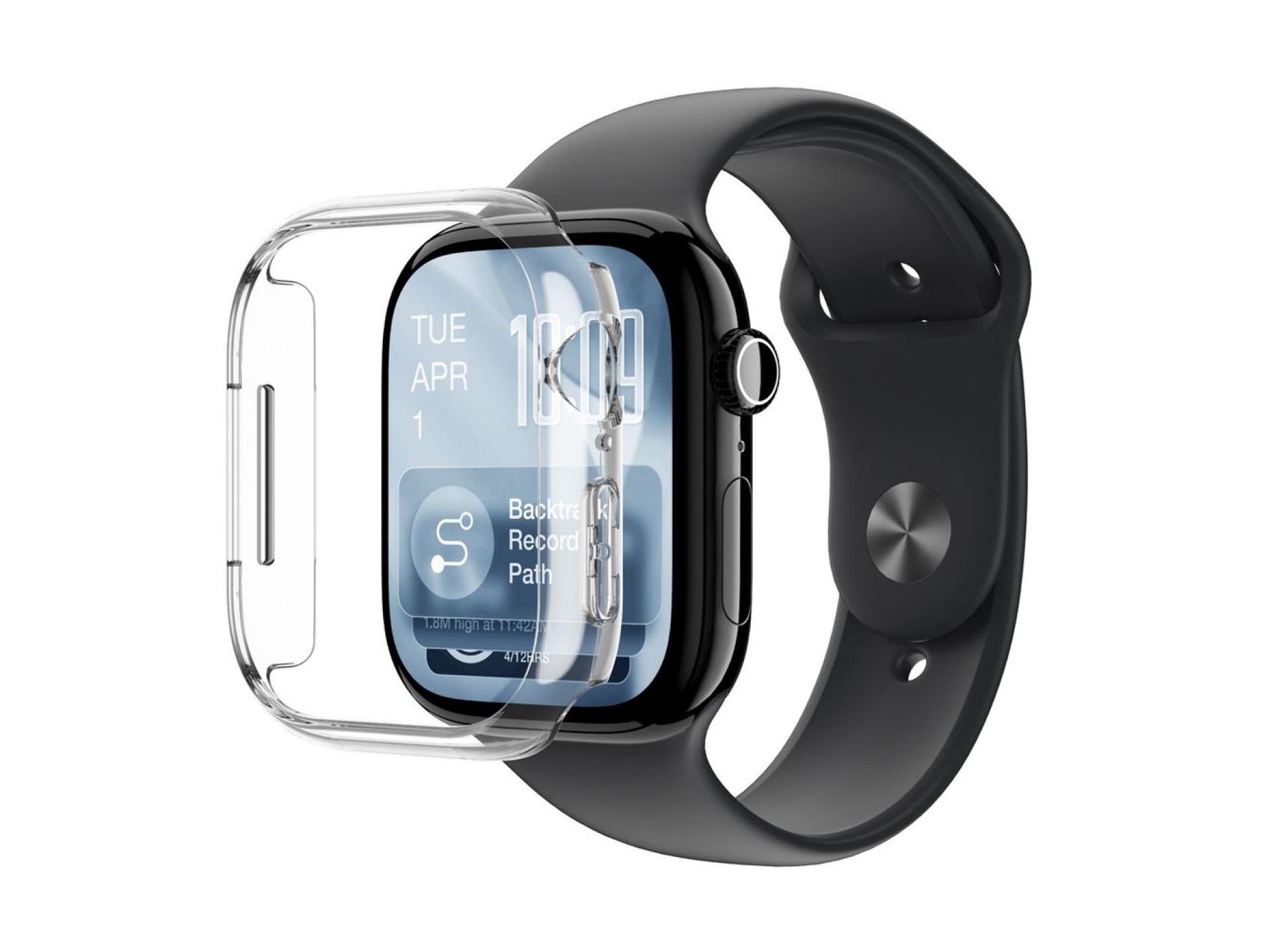 Capa protetora minimalista AmazingThing para Apple Watch Series 11 46mm - Prata