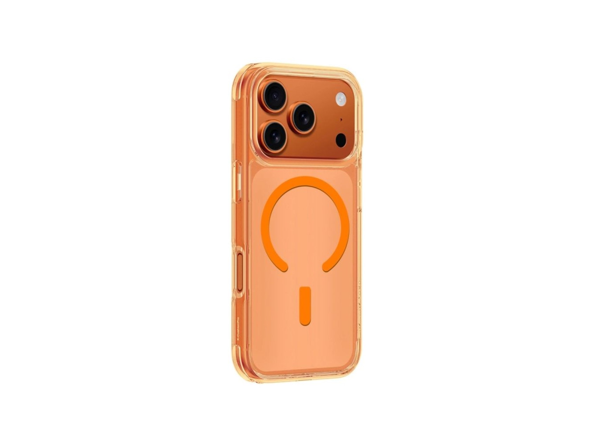 Capa minimalista AmazingThing para iPhone 17 Pro, compatível com MagSafe - laranja