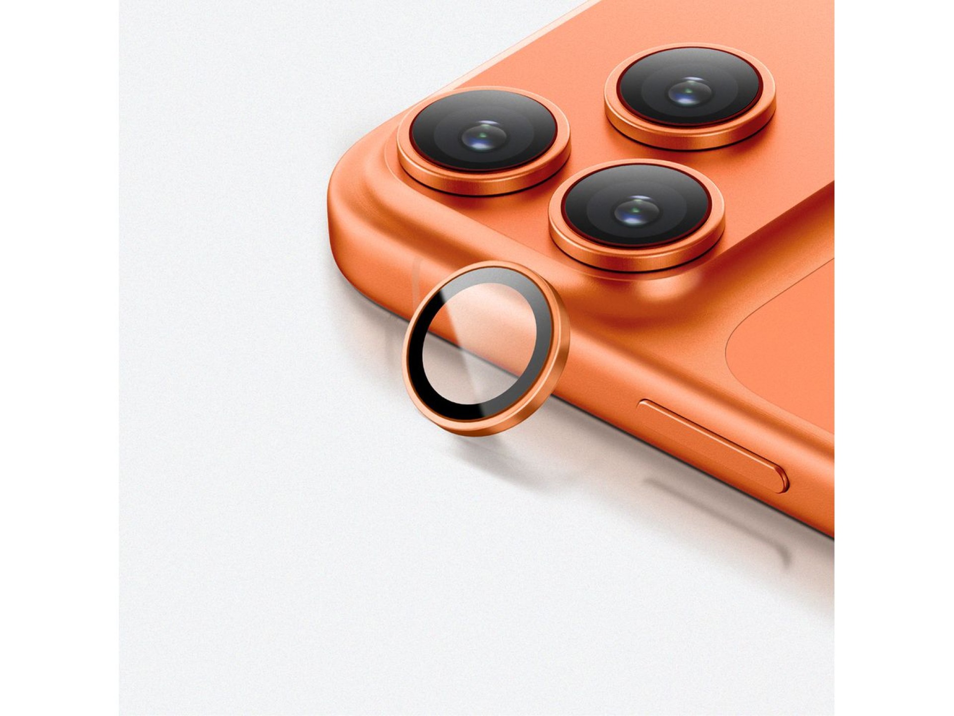 Lente de cámara AmazingThing AR de zafiro para iPhone 17 Pro / Pro Max - con marco naranja