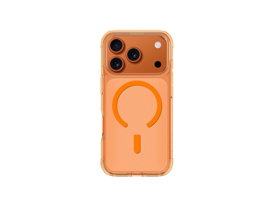 Capa minimalista AmazingThing para iPhone 17 Pro, compat�vel com MagSafe - laranja