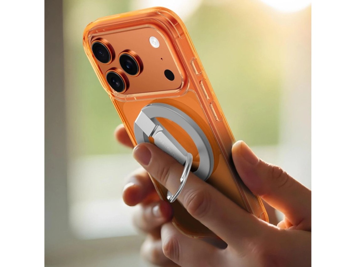 Capa minimalista AmazingThing para iPhone 17 Pro, compat�vel com MagSafe - laranja
