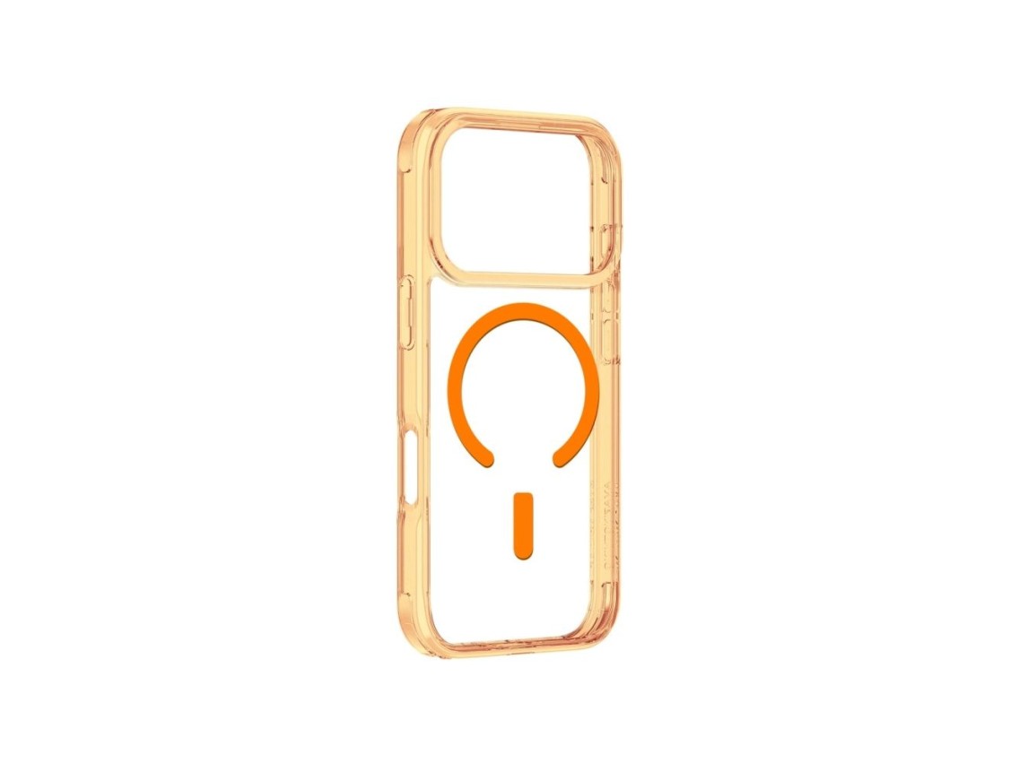 Capa minimalista AmazingThing para iPhone 17 Pro, compat�vel com MagSafe - laranja