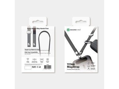 AmazingThing Titan MagStrap Magnetic Phone Strap - Black AmazingThing Titan MagStrap Magnetic Phone Strap - Black