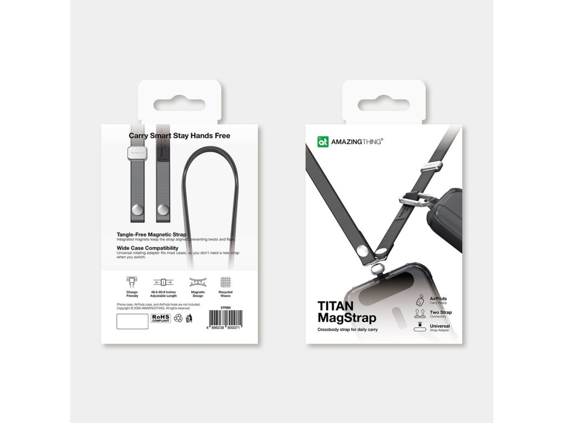 Alça magnética para celular AmazingThing Titan MagStrap - Preta