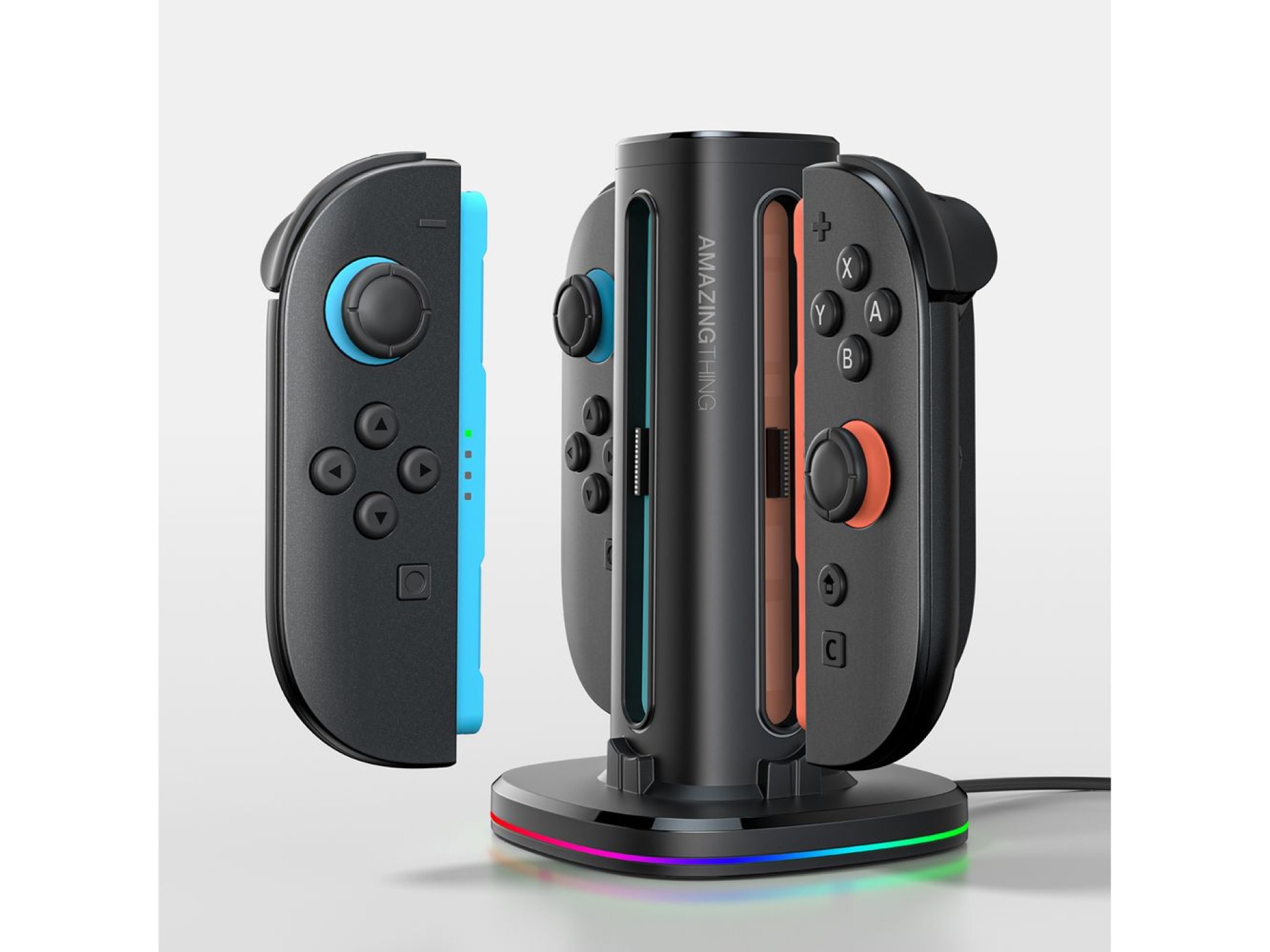 AmazingThing Thunder Pro PlayDock Charger for Nintendo Switch 2 Controllers - Black