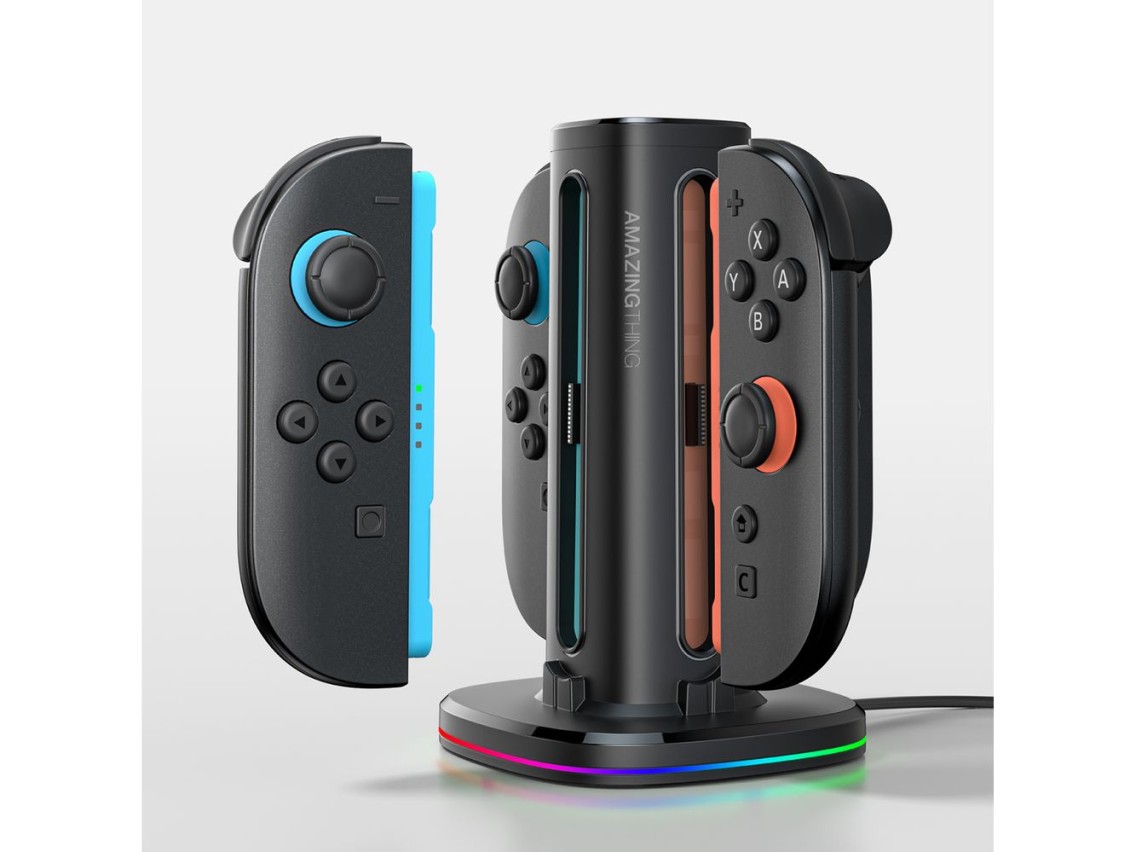 AmazingThing Thunder Pro PlayDock Charger for Nintendo Switch 2 Controllers - Black