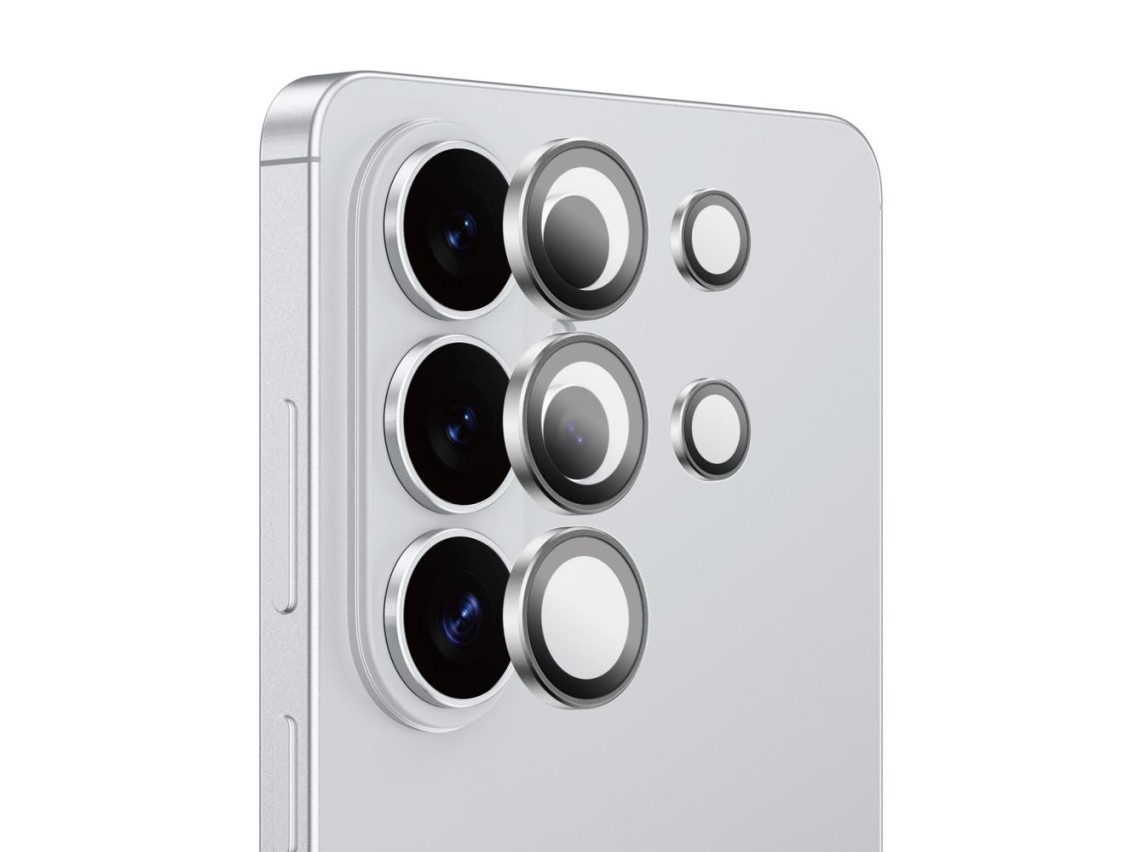 Lente de vidro AmazingThing Sapphire Radix AR para Samsung S26 Ultra - Prata