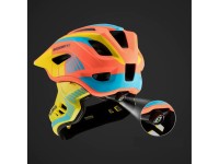Casco de bicicleta infantil Rockbros TT-32SOYB-M con mentonera desmontable, talla M - amarillo-naran Casco de bicicleta infantil Rockbros TT-32SOYB-M con mentonera desmontable, talla M - amarillo-naran
