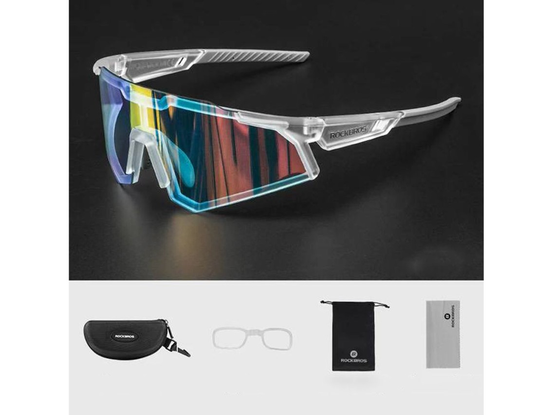 Rockbros SP291 photochromic UV400 cycling glasses - white