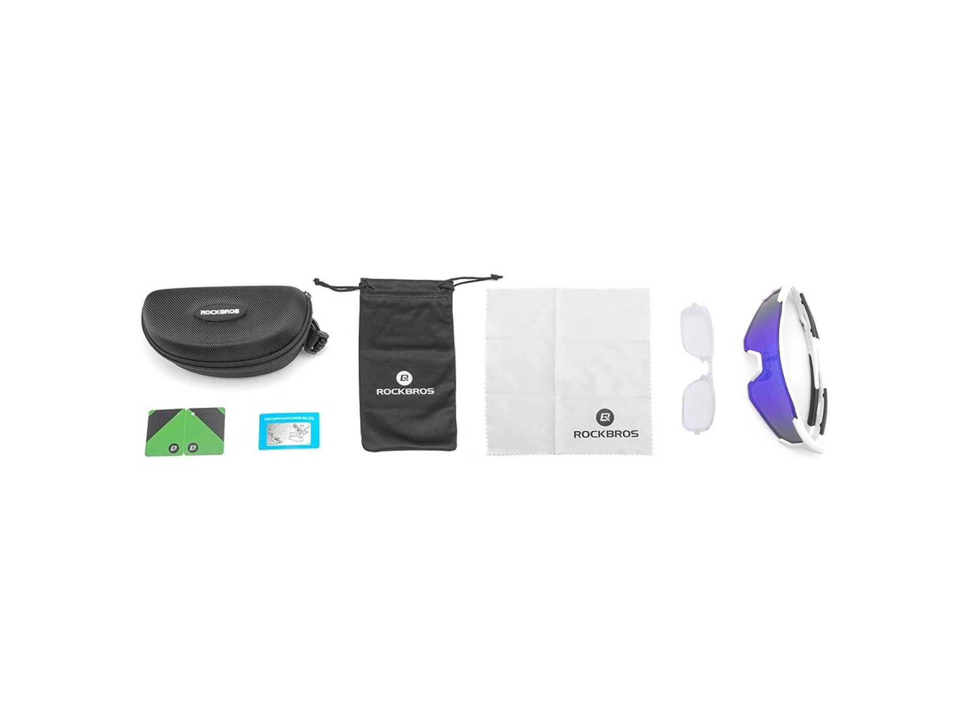 Rockbros 10183 polarizing cycling glasses - blue