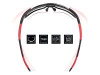Rockbros 10182 polarizing cycling glasses - red Rockbros 10182 polarizing cycling glasses - red
