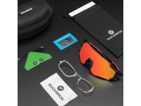 Rockbros 10182 polarizing cycling glasses - red Rockbros 10182 polarizing cycling glasses - red