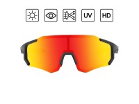 Rockbros 10182 polarizing cycling glasses - red Rockbros 10182 polarizing cycling glasses - red