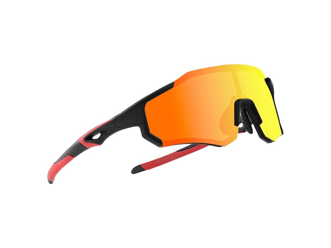 Rockbros 10182 polarizing cycling glasses - red