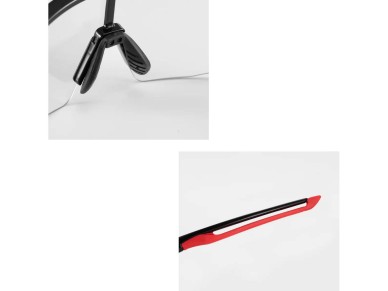 Rockbros 10173 Photochromic UV400 Cycling Glasses - Black and Red Rockbros 10173 Photochromic UV400 Cycling Glasses - Black and Red