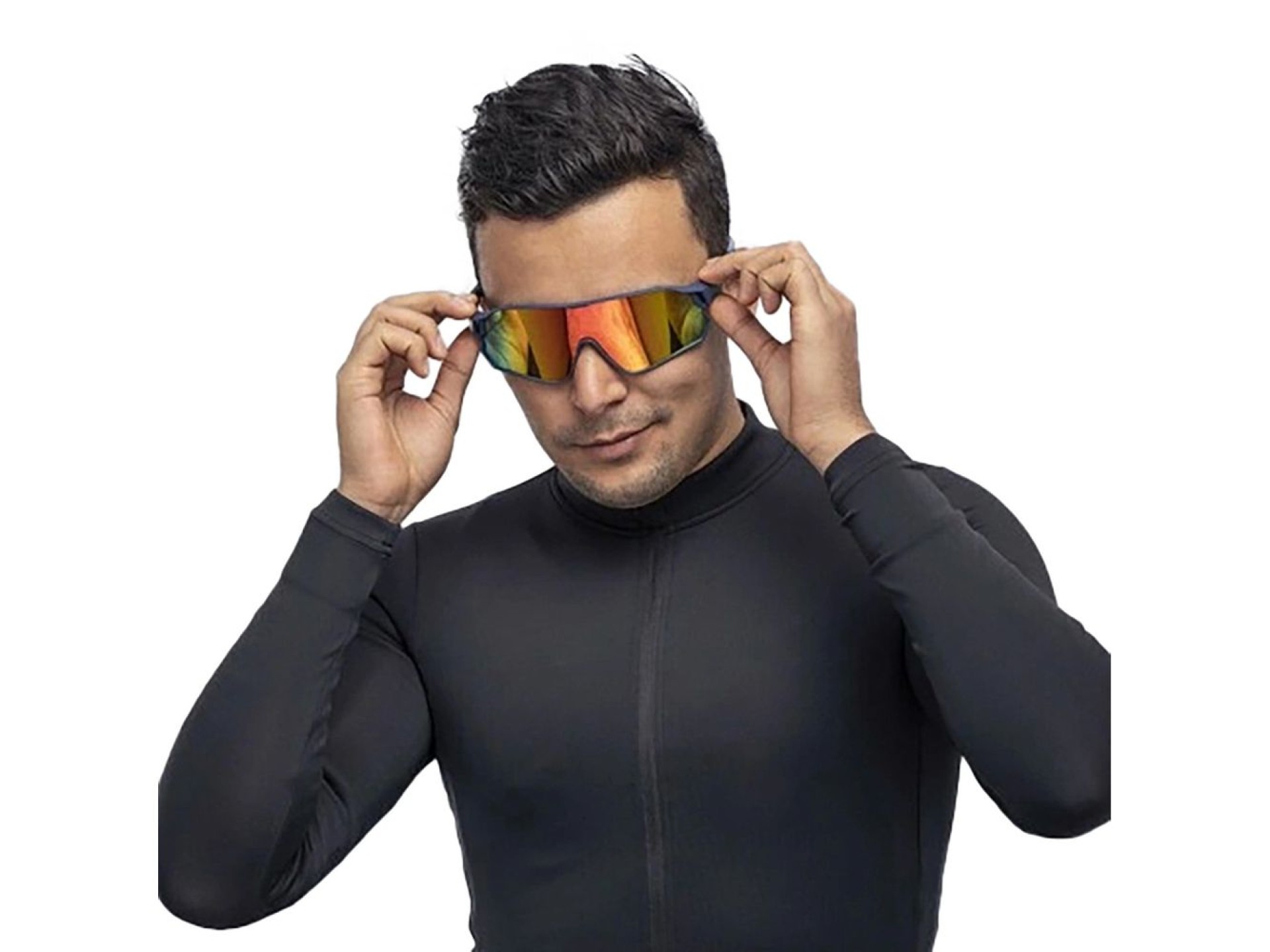 Gafas de ciclismo polarizadas Rockbros 10134PL - Azul y rosa