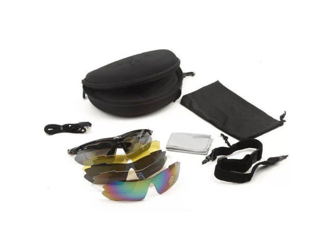 Gafas de ciclismo polarizadas Rockbros 10003 - Negras