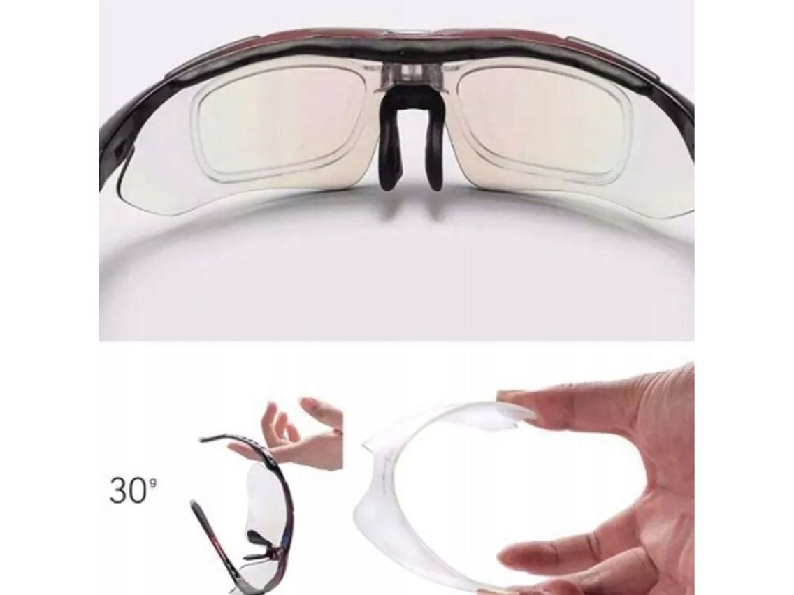 Gafas de ciclismo polarizadas Rockbros 10003 - Negras
