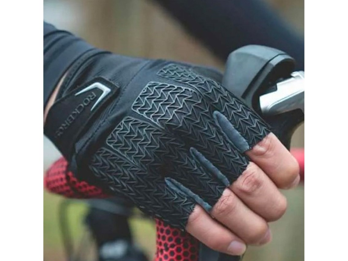 Rockbros S169BGR XXL cycling gloves with gel inserts - gray