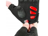 Guantes de ciclismo Rockbros S169BR XXL con inserciones de gel - negro y rojo Guantes de ciclismo Rockbros S169BR XXL con inserciones de gel - negro y rojo