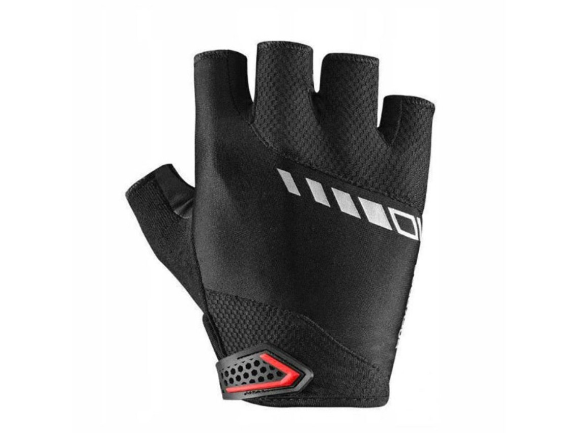 Luvas de ciclismo Rockbros S143-BK tamanho M com inserções de gel - pretas