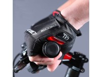 Luvas de ciclismo Rockbros S143-BK tamanho XL com inserções de gel - pretas Luvas de ciclismo Rockbros S143-BK tamanho XL com inserções de gel - pretas
