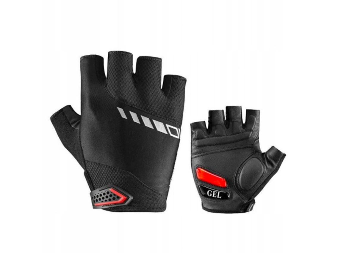 Guantes de ciclismo Rockbros S143-BK L con inserciones de gel - negros