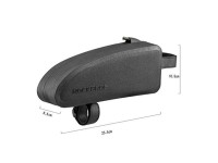 Bolsa impermeável para quadro de bicicleta Rockbros AS-019-1, 1,6 l - preta Bolsa impermeável para quadro de bicicleta Rockbros AS-019-1, 1,6 l - preta