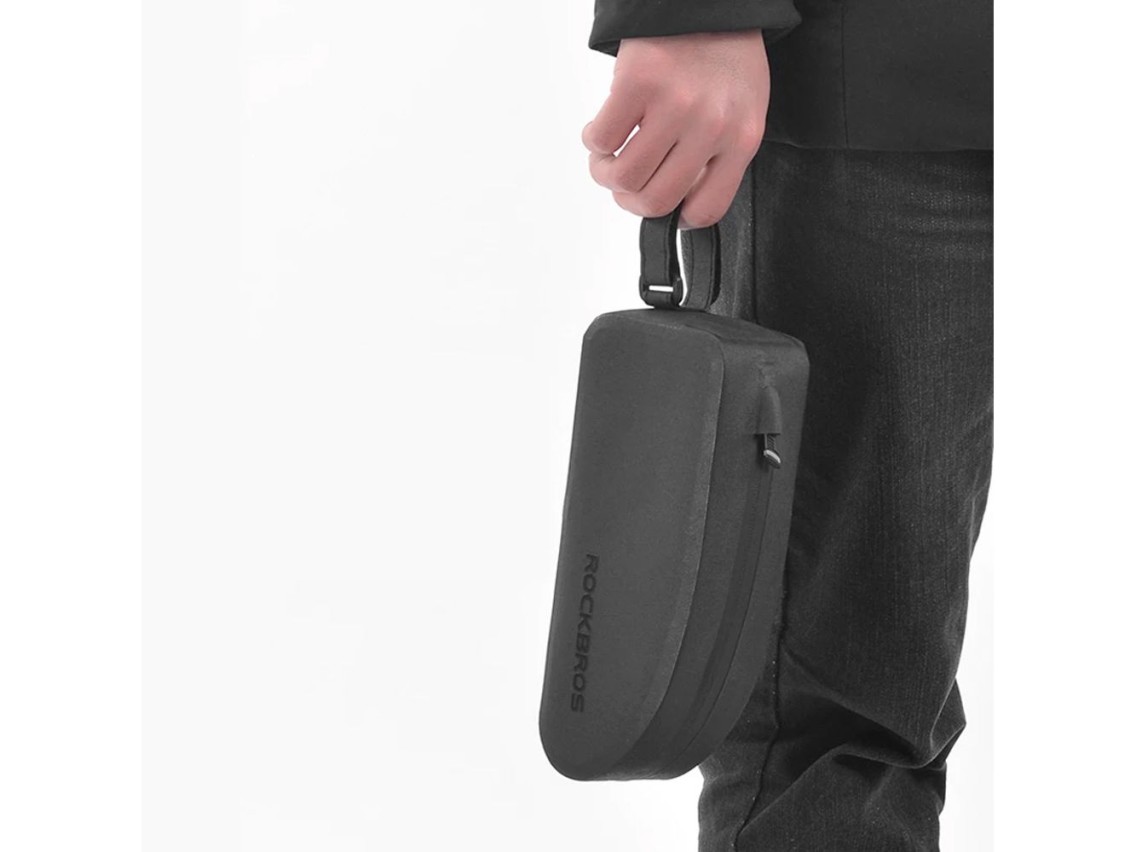 Bolsa impermeável para quadro de bicicleta Rockbros AS-019-1, 1,6 l - preta
