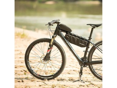 Bolsa para cuadro de bicicleta Rockbros AS-019-1, impermeable, 1,6 l - negra Bolsa para cuadro de bicicleta Rockbros AS-019-1, impermeable, 1,6 l - negra