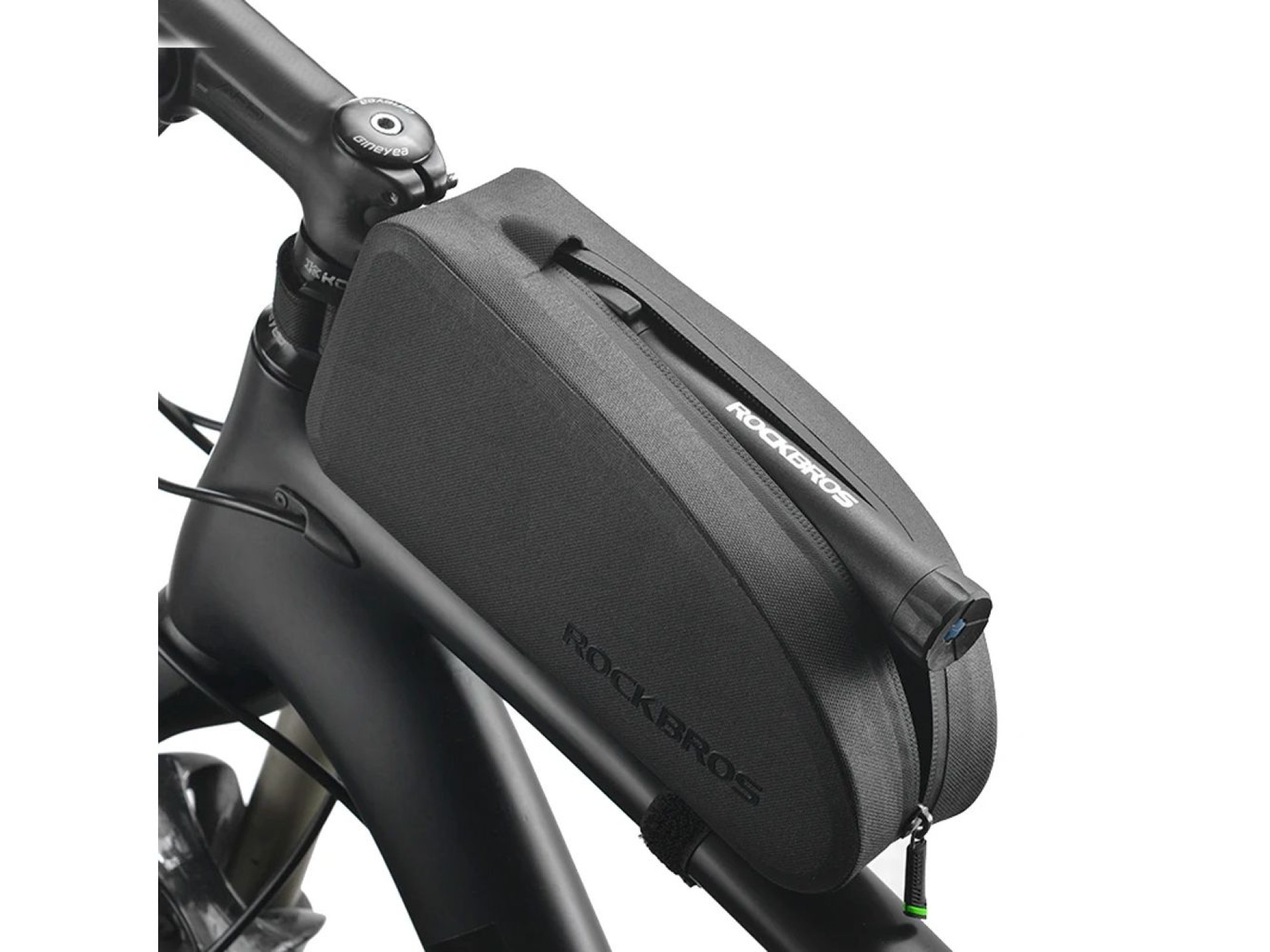 Bolsa impermeável para quadro de bicicleta Rockbros AS-019-1, 1,6 l - preta