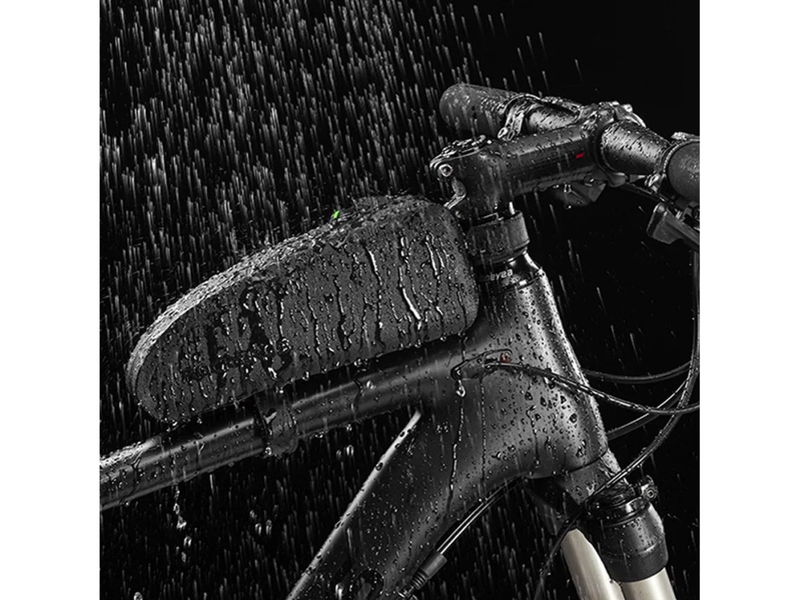 Bolsa impermeável para quadro de bicicleta Rockbros AS-019-1, 1,6 l - preta