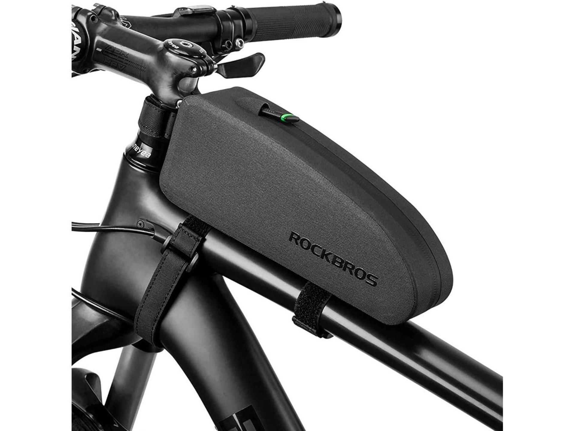 Bolsa impermeável para quadro de bicicleta Rockbros AS-019-1, 1,6 l - preta