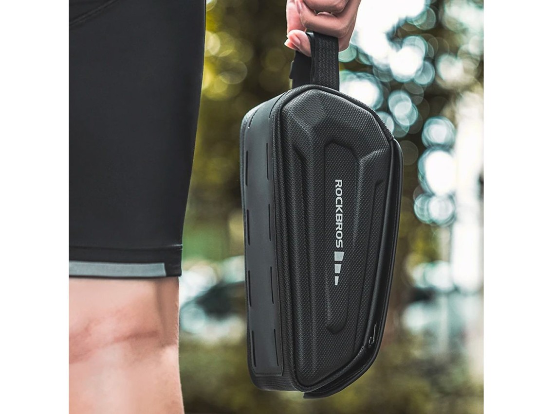 Bolsa impermeável para quadro de bicicleta Rockbros 30120064001 com compartimento para celular - pre