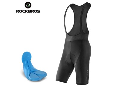 Cal��es de ciclismo com al�as Rockbros RK2002XL com almofada tamanho XL - pretos