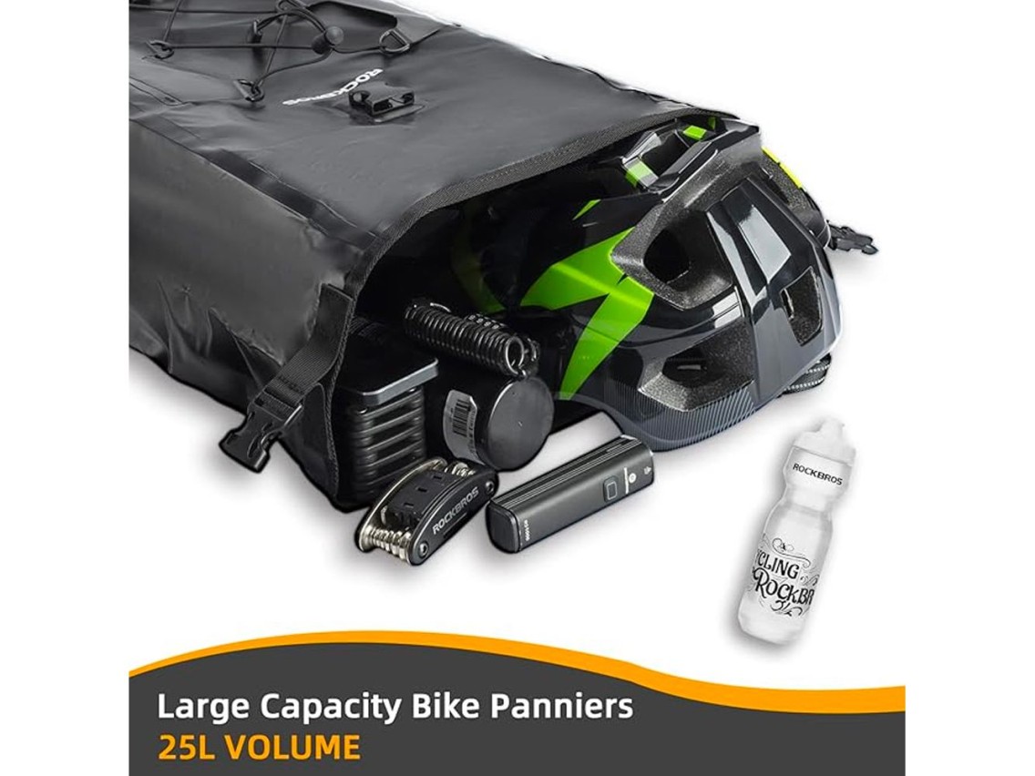 Rockbros 30140022001 waterproof bicycle bag for trunk - black