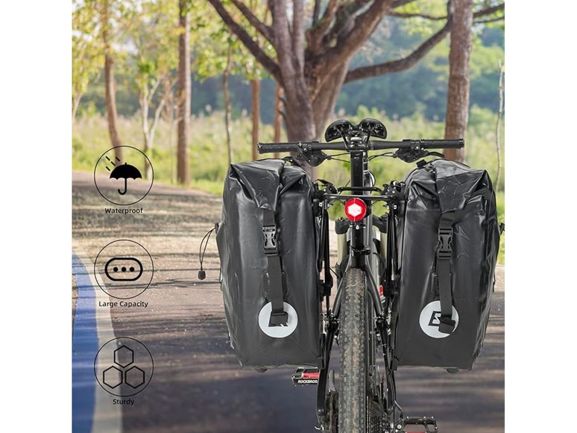 Rockbros 30140022001 waterproof bicycle bag for trunk - black
