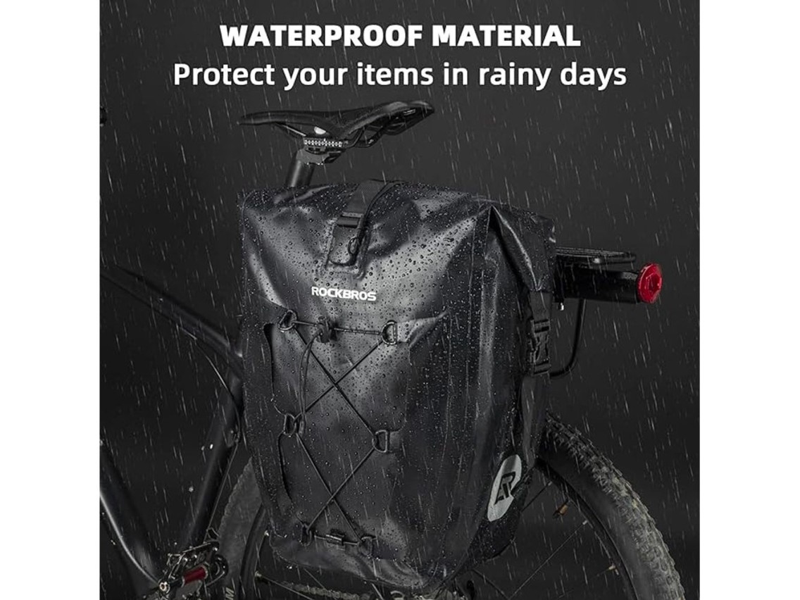 Rockbros 30140022001 waterproof bicycle bag for trunk - black