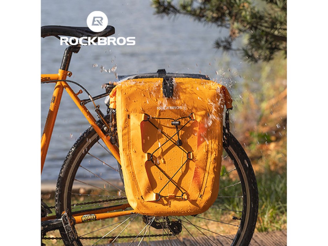 Rockbros 30140022003 waterproof bicycle bag for trunk - orange