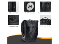 Rockbros 30140022001 waterproof bicycle bag for trunk - black Rockbros 30140022001 waterproof bicycle bag for trunk - black